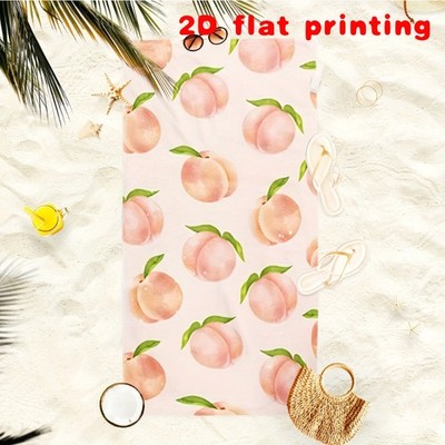 2D Flat, 1 Super Microfiber Beach Bath Towel-soft, Light and Easy to Carry, Hi