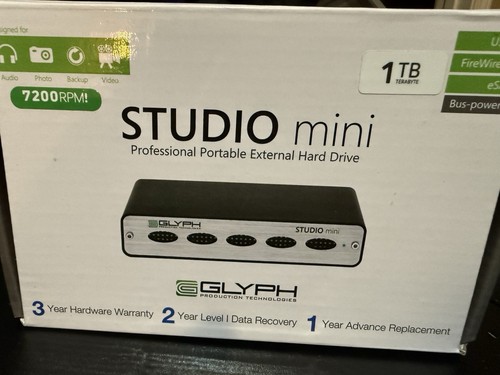 Glyph Technologies 1TB Studio mini 7200RPM USB 3.1 Gen 1 External Hard Drive