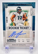 Marlon Tuipulotu 2021 Contenders Rookie Ticket RC Auto