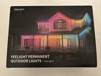 YEELIGHT Smart Outdoor Permanent String Light, 100 Ft, 20+ Lighting Effect, RGB 