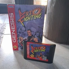 Art of Fighting (Sega Genesis, 1994) Tested Working..Box and Cart No Manual