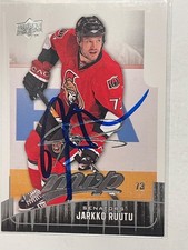 Ottawa Senators JARKKO RUUTU Signed Card