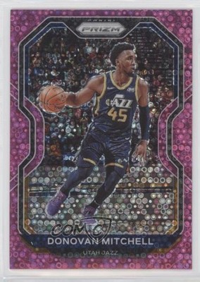2020-21 Panini Prizm Fast Break Pink Prizm 30/50 Donovan Mitchell #67 hs9