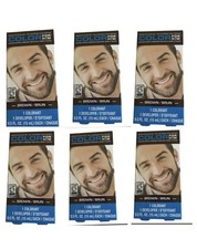 Lot Of 6 Color For Him Brush-In Color Gel Mustache Beard  Sideburns Color Brown