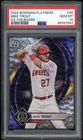 2022 Bowman Platinum Ice Foilboard #90 Mike Trout PSA 10