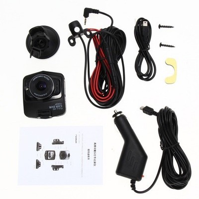 1080P Car DVR Video Recorder Dual Camera Lens Night Vision Cyclic Recording