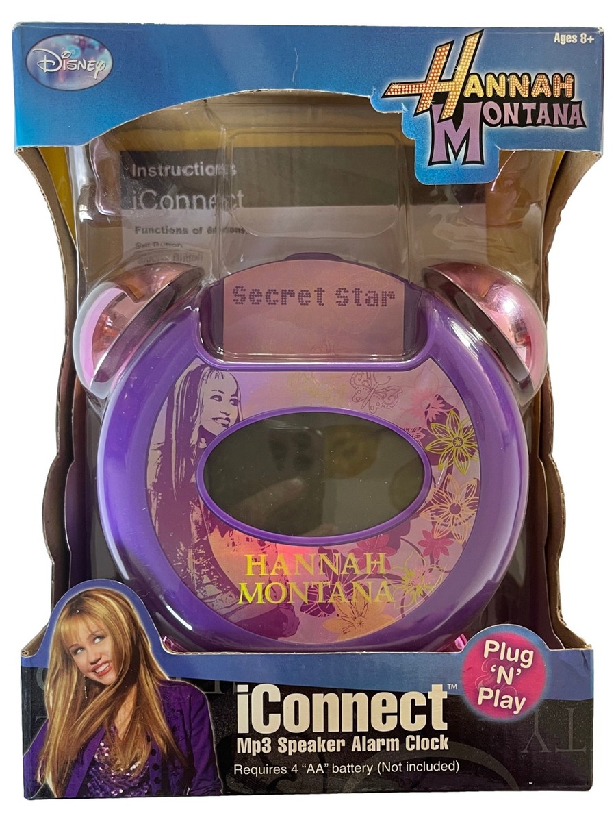 Hannah Montana iConnect MP3 iPod Zune Blackberry Speaker Alarm