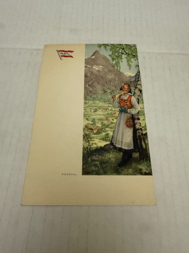 Vintage June 4 1953 Norwegian American Line Luncheon Menu