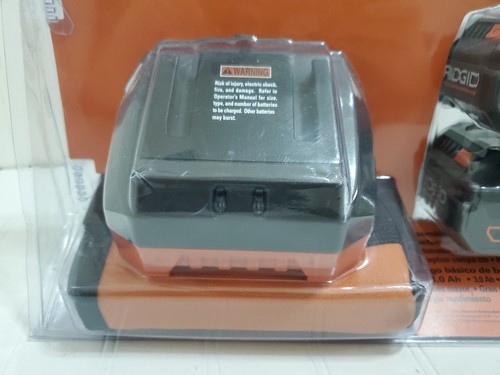 RIDGID 18V Octane 3.0 Ah Bluetooth Battery 2-Pack + Charger Starter Kit AC806 - Picture 5 of 14