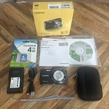 Fujifilm FinePix JZ250 16.0MP Digital Camera Black Charger Original Box Tested