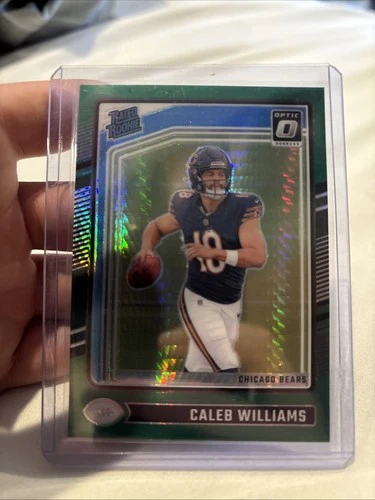 2024 Panini Donruss Optic - Rated Rookie Caleb Williams #201 Green Hyper Prizm
