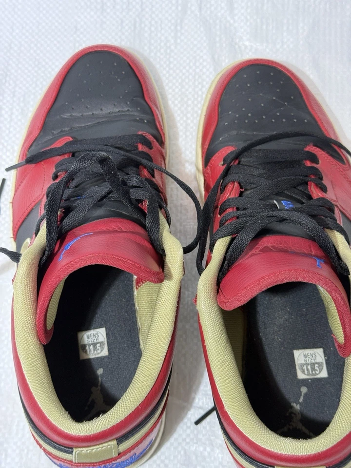 Nike Jordan 1 Retro Bajo Gimnasio Rojo Dorado Tenis 553558-613 Talla 11.5 M Para Hombres OG 2013 Foto 3 de 4