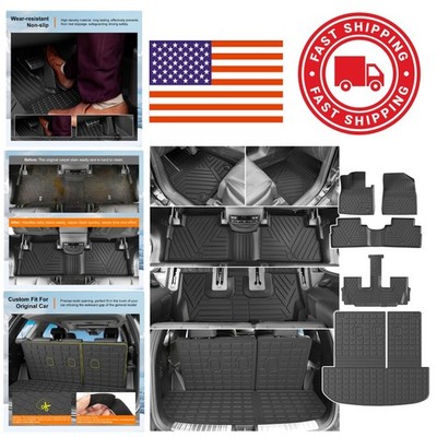 All Weather Cargo Liner for 2020 to 2025 Palisade Rear Trunk Mat with Backrest