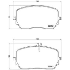 Satz Bremsbeläge Bremsklötze vorne für Mercedes GLE C167 V167 GLS X167 | 7895 Satz Bremsbeläge Bremsklötze vorne für Mercedes GLE C167 V167 GLS X167 | 7895