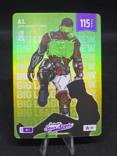 2025 Bo Jackson Battle Arena A.I. Allen Iverson Big League Chew Sour Apple BLC-7