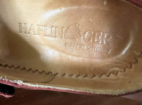 Haflinger Damen Rot Leder Pantolette Clog Slipper Lagenlook Gr. 38 US 7 - Bild 10 von 12