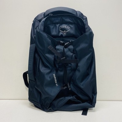 Osprey Black Compact 40L with Pockets Padded Straps Water-Resist Travel Backpack