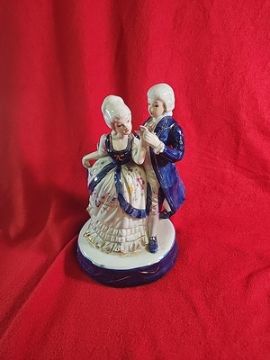 Vintage Kato Kogei Victorian Dancing Couple Figurine