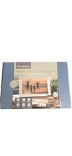 Brookstone 10" LED Digital Picture  Video Frame Wi-Fi 32GB White Speakers
