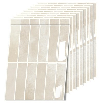 Wandfliesen abziehen und kleben - 10 Blatt 9''x11,5'' selbst 10er-Pack 9x11,5 Zoll, beige 
