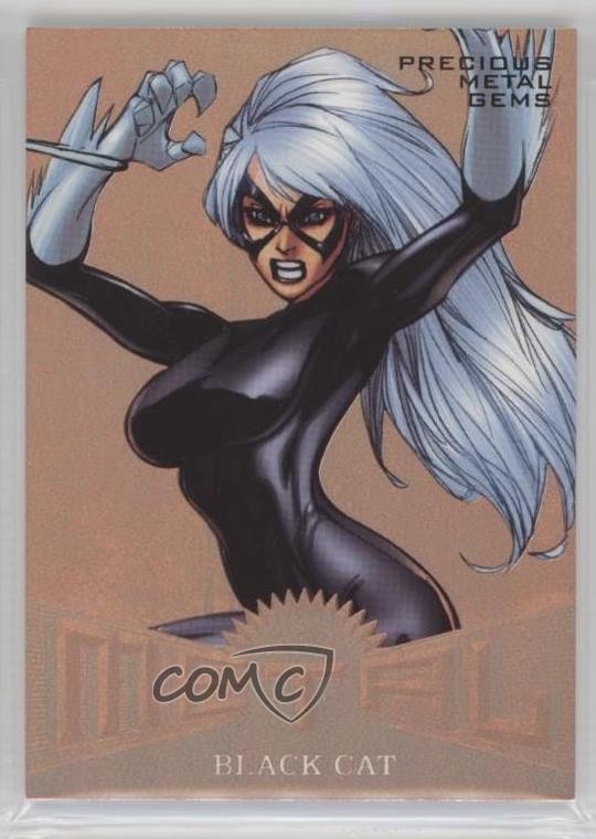 2017 Fleer Ultra Marvel Spider-Man Metal PMG Bronze 136/199 Black Cat #MM6 0y3
