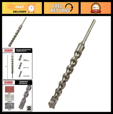 Sabre Tool SDS Max Rotary Hammer Drill Bit 2 x 21 in Carbide Tipped