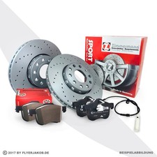 Zimmermann Sport Bremsscheiben + Beläge + Wako für BMW 3Er E46 Z4 vorne