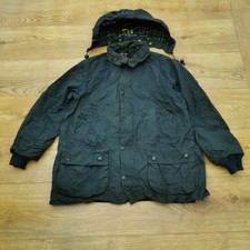 Barbour Bedale Wachsjacke Herren A105 C40 102CM blau Kapuze Regenmantel Outdoor