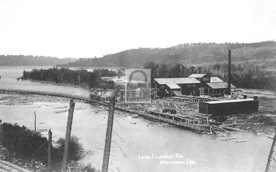 Lane Lumber Co Logging Mill Harrison Idaho ID - Reprint