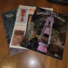 Vintage 1978 Macram Craft Pattern Book Lot Classic s Macrame Premiere...
