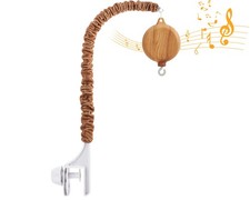 Crib Mobile Arm with Music Box - Imitation Wood - 23 Inch Mobile Arm for Crib...