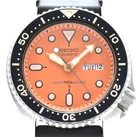 Vintage [Exc+5] SEIKO Diver 7548-700C Orange Dial Quartz Men's Watch From JAPAN