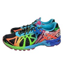 Asics Gel Noosa Tri 9 T458N Black Multicolor Running Shoes Sneakers Womens 10