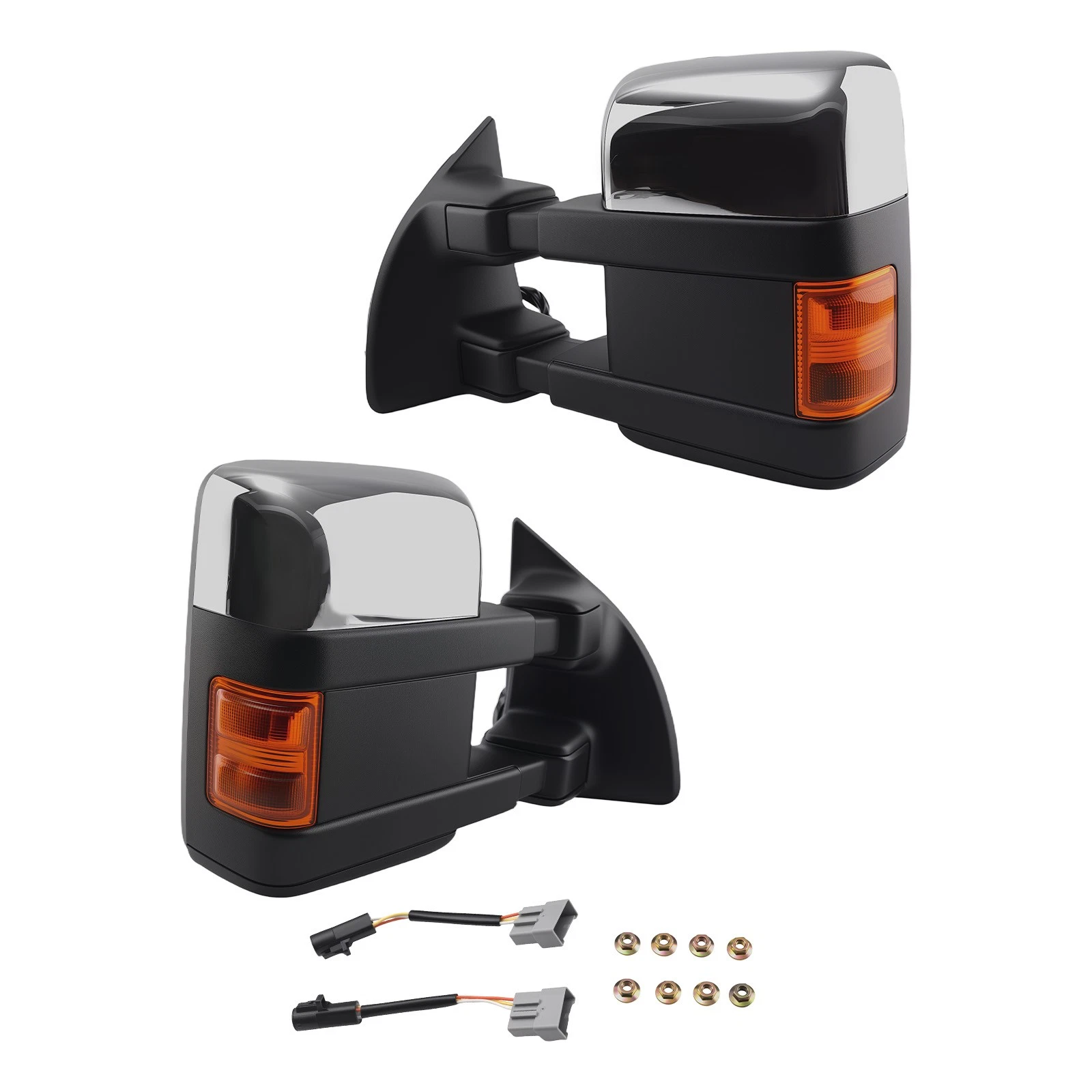 Side Mirror Extendable Chrome for Ford F-250/F-350 1999-2007 FO1320268