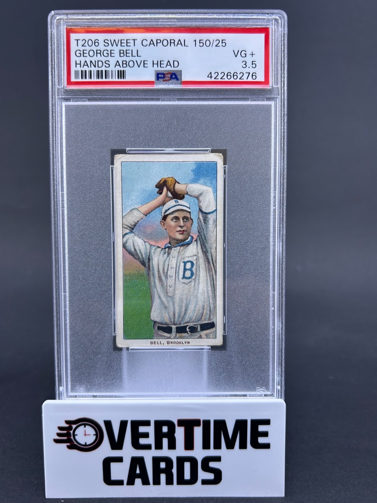 1909-11 T206 - George Bell No. 30 Sweet Caporal Back (RC) PSA 3.5