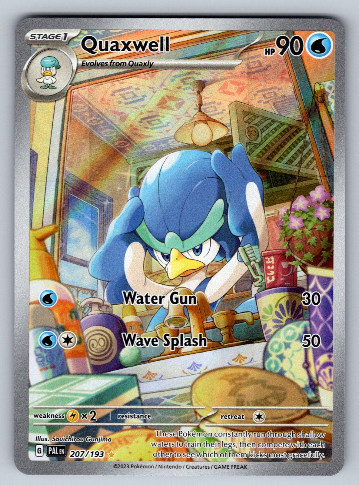 Quaxwell Holo Illustration Rare SV02: Paldea Evolved 207/193 NM