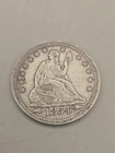 1854 Seated Liberty Silver Quarter 25c