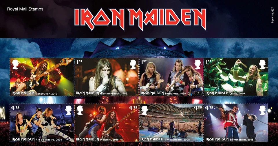 Iron Maiden Stamps Presentation Pack from Roya Mail   - Image 2 of 4