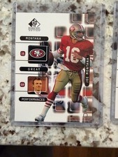 1999 UD SP SIGNATURE EDITION NFL GREAT PERFORMANCES CARD 49ERS JOE MONTANA #J3