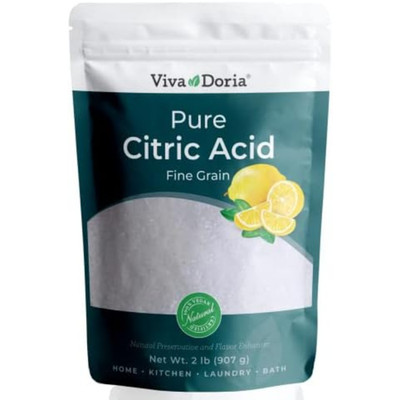 100% Pure Citric Acid, Food Grade, Fine Grain, 2 Lb (907 G)