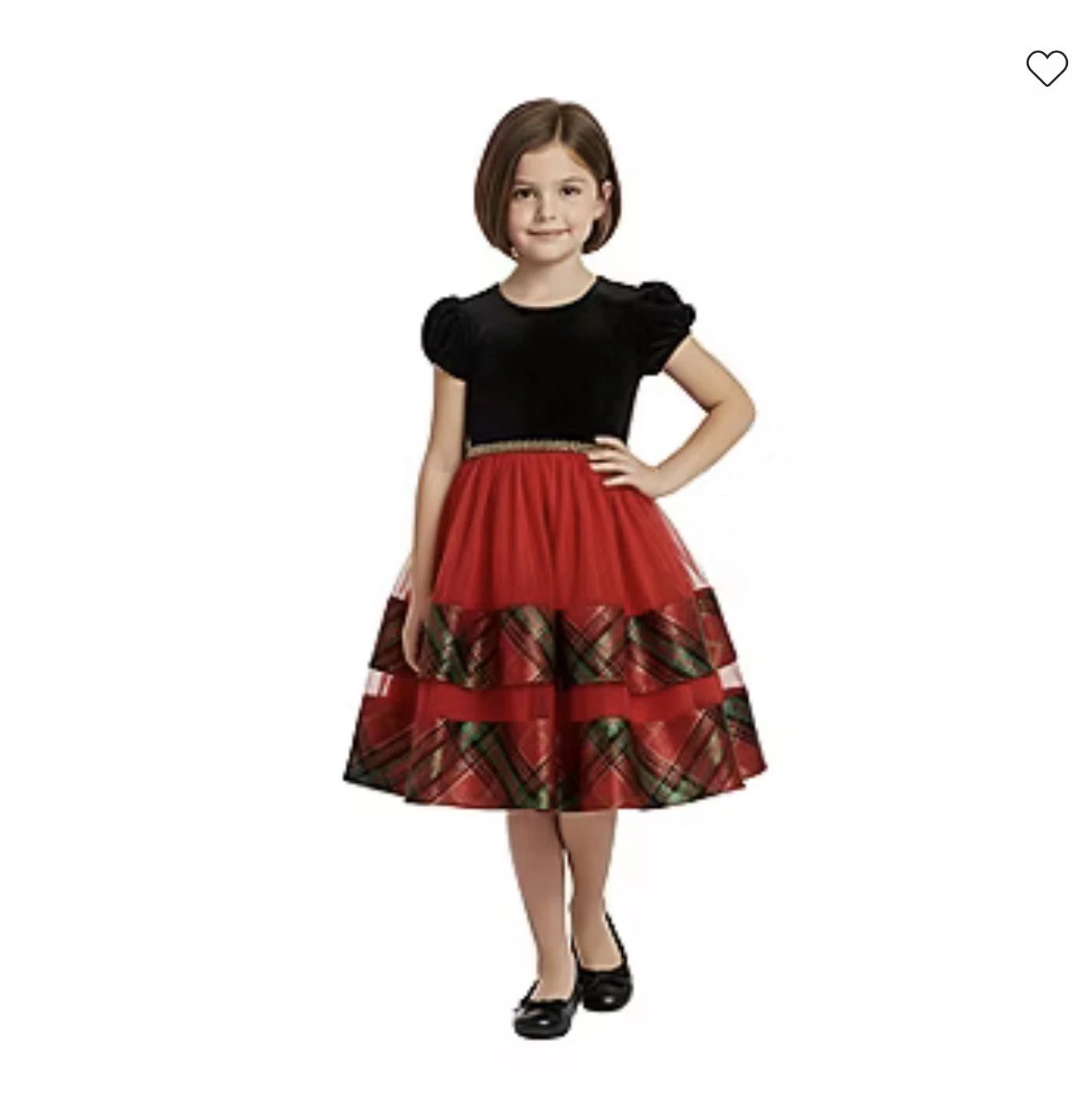 Bonnie Bonnie Jean Little Girls Short Sleeve Fit + Flare Dress Color Red,Size 6
