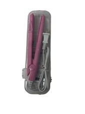 Mini Travel Hair Straightener Flat Iron Pink w/ Case Cord New