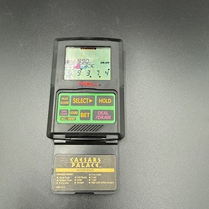 Vintage 1993 Tiger Electronics Caesars Palace Talking VIDEO POKER Handheld Game
