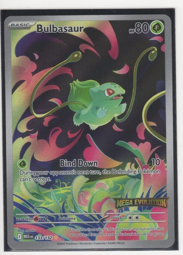 Pokemon TCG Bulbasaur - (Mega Evolution Stamped) 133/132  Promo