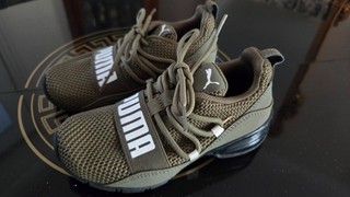 Scarpe da ginnastica Puma ragazzo verde kaki taglia uk 11 eu 29