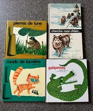 Lot of 4 Vintage French Illustrated Children’s Books: L'école des loisirs