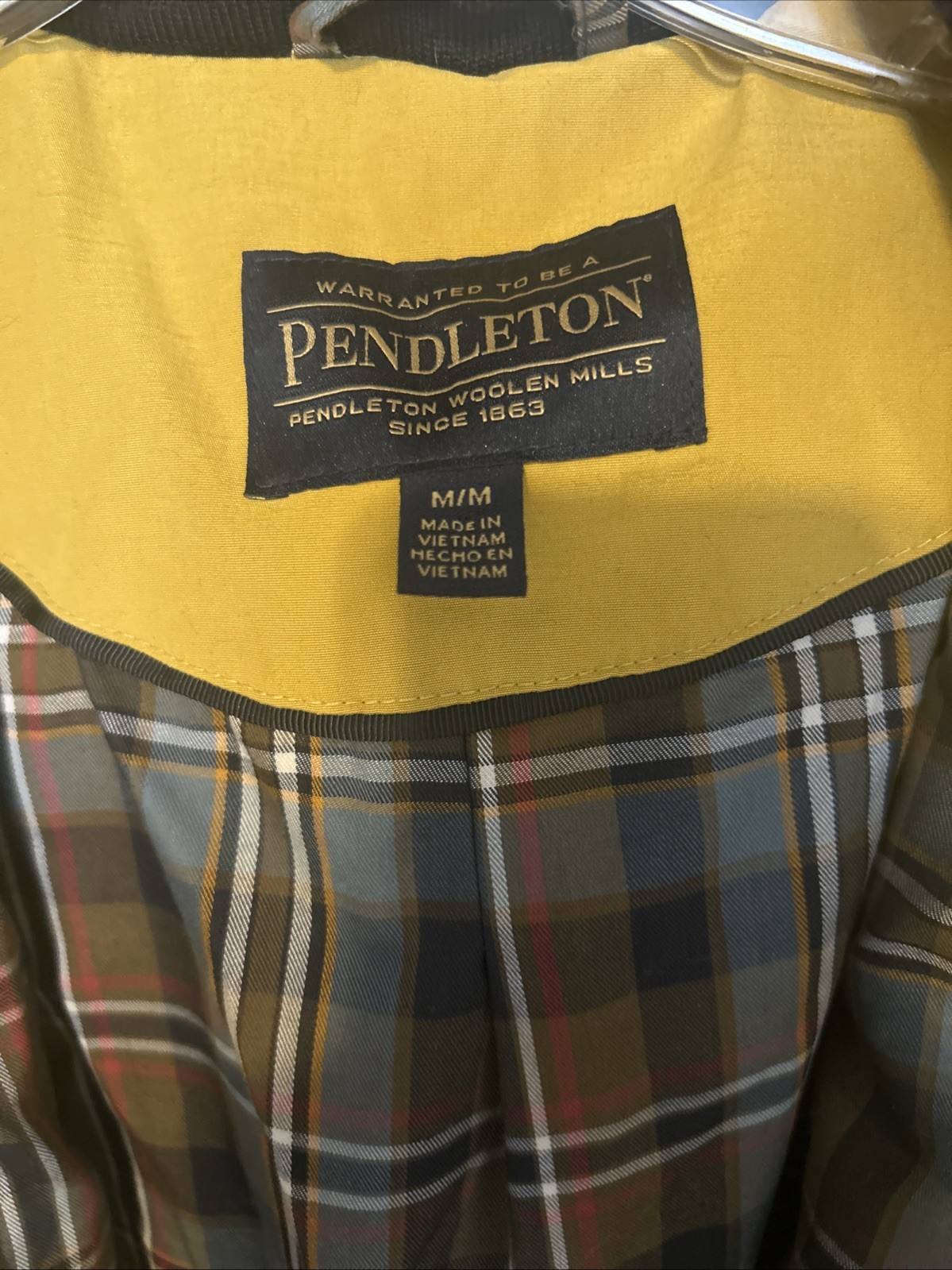 NWT women’s pendleton Mustard yellow rain jacket … - image 8