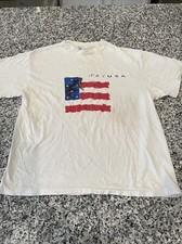 White Ski USA Single Stitch T Shirt L Made In The USA