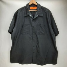 Black Vintage Red Kap Short Sleeve Work Shirt Men's 3XL USA Made