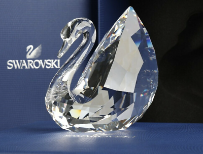 Swarovski Figurine Swan Large Stunning Clear Crystal Decoration